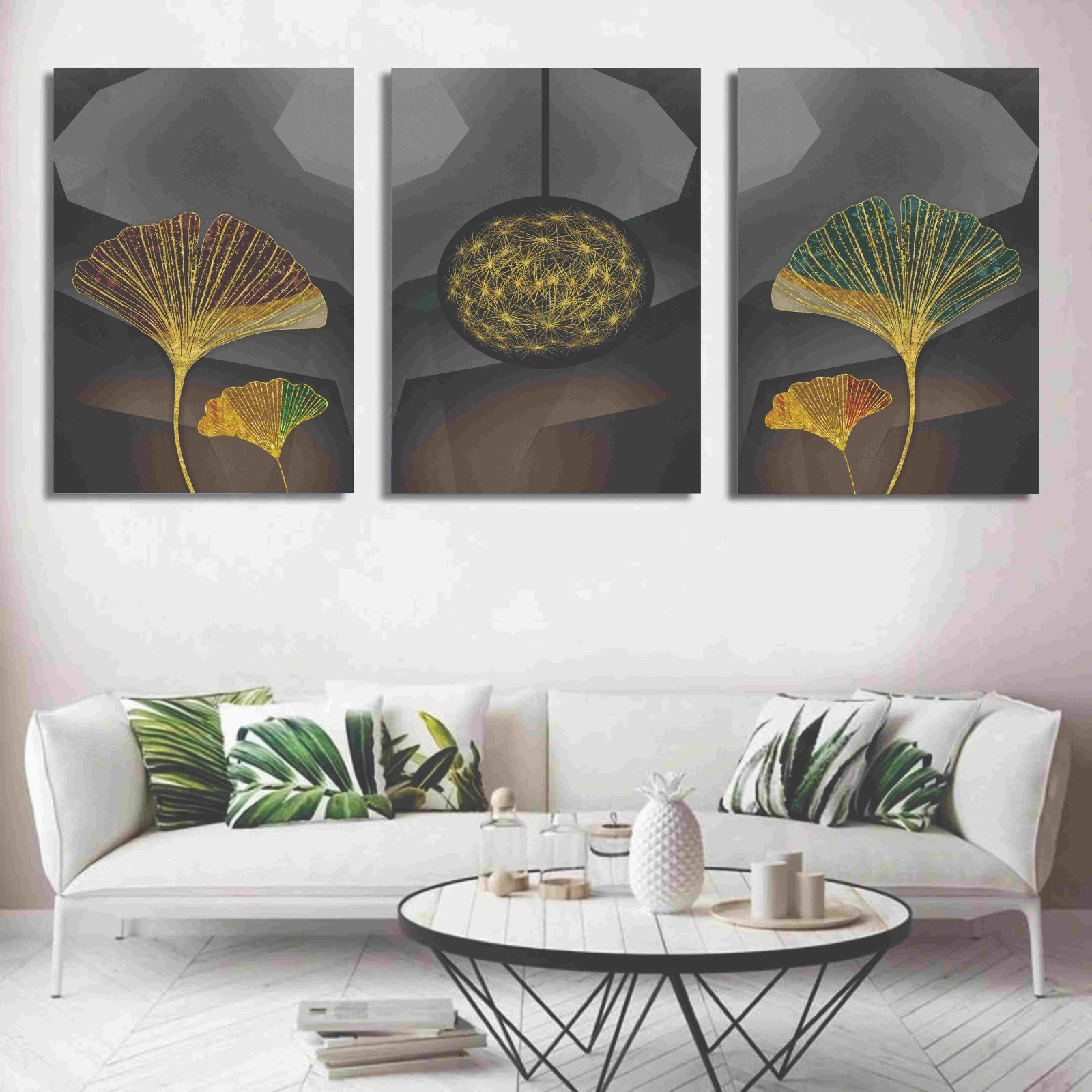 Set of 3 wall Art Phototiles for wall decoration/ wooden wall phototiles