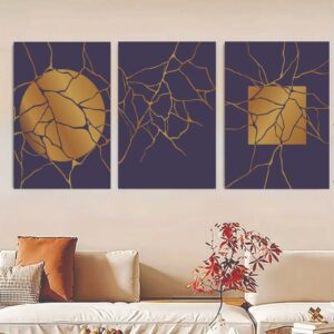 Set of 3 wall Art Phototiles for wall decoration/ wooden wall phototiles