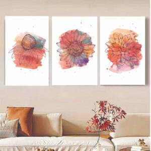 Set of 3 wall Art Phototiles for wall decoration/ wooden wall phototiles