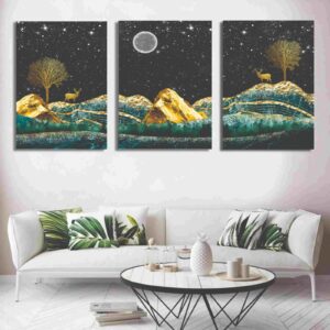 Set of 3 wall Art Phototiles for wall decoration/ wooden wall phototiles