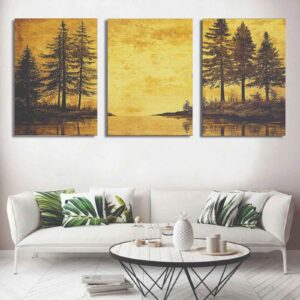 Set of 3 wall Art Phototiles for wall decoration/ wooden wall phototiles