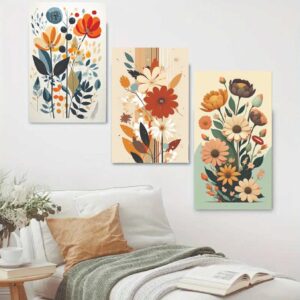 Set of 3 wall Art Phototiles for wall decoration/ wooden phototiles
