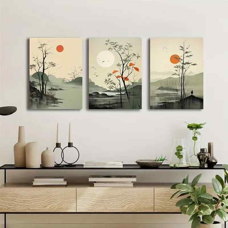Set of 3 wall Art Phototiles for wall decoration/ wooden wall phototiles