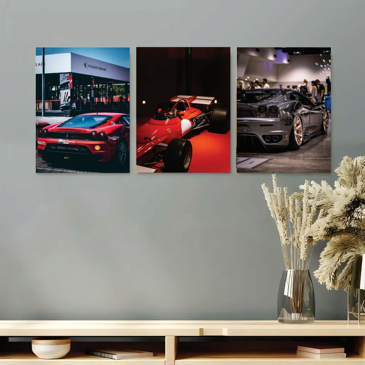 set of 3 car phototiles for wall decoration/ wooden phototiles set of 3 car phototiles for wall decoration/ wooden phototiles