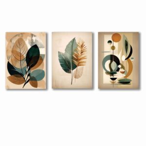 set of 3 wall art phototiles for wall decoration/ wooden wall phototiles