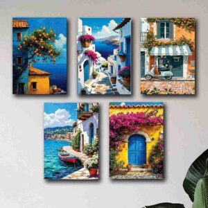 set of 3 wall art phototiles for wall decoration/ wooden wall phototiles