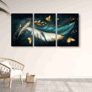 set of 3 wall art phototiles for wall decoration/ wooden wall phototiles