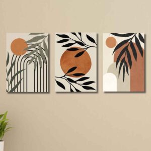 set of 3 wall art phototiles for wall decoration/ wooden wall phototiles