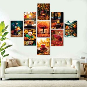 set of 3 wall art phototiles for wall decoration/ wooden wall phototiles
