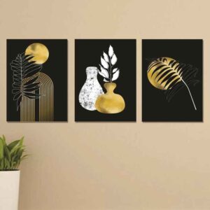 set of 3 wall art phototiles for wall decoration/ wooden wall phototiles