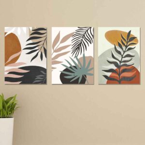set of 3 wall art phototiles for wall decoration/ wooden wall phototiles