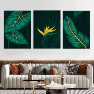 set of 3 wall art phototiles for wall decoration/ wooden wall phototiles