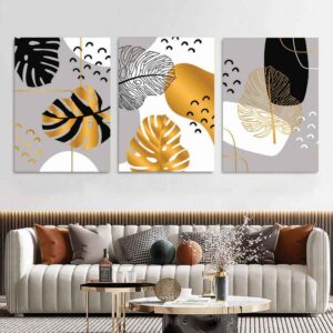 set of 3 wall art phototiles for wall decoration/ wooden wall phototiles